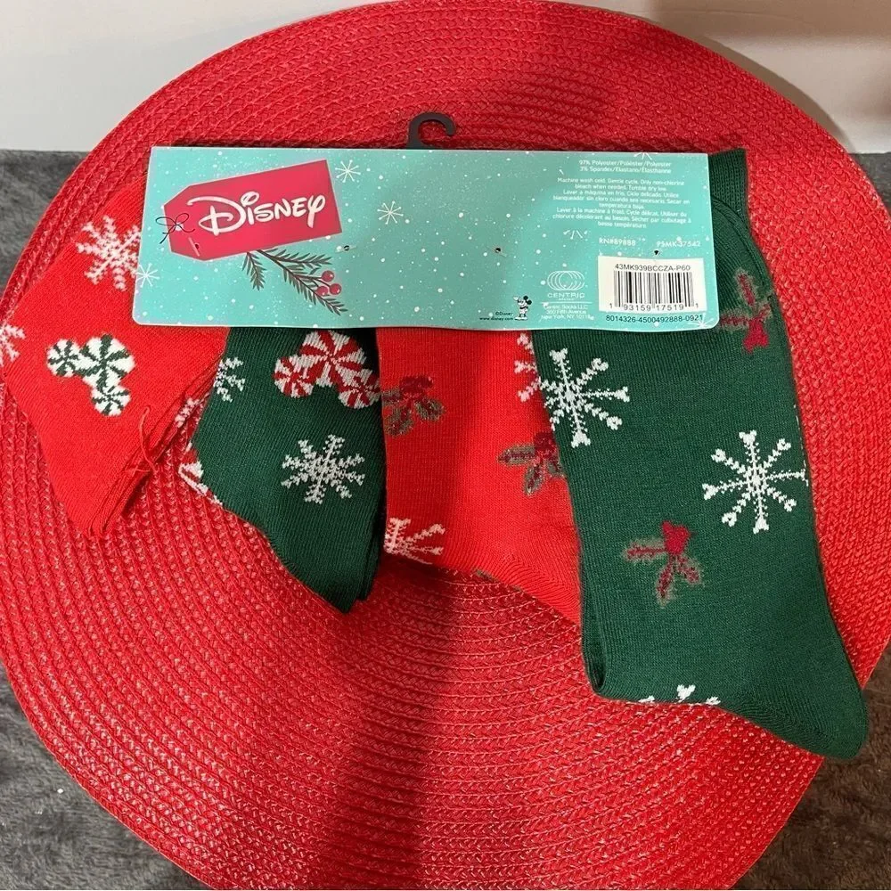 Disney Mickey Mouse Family Pack of socks set of 4 NWT